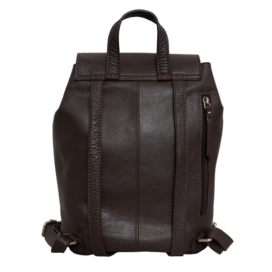 JERMYN' Classic Full Grain Leather Flap-over Backpack - Image 3
