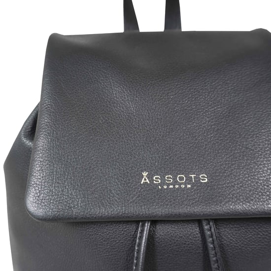 GRACE' Full Grain Leather Flap-over Backpack - Image 2