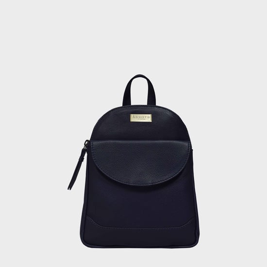 GEORGE' Pebble Grain Mini Leather Backpack - Image 1