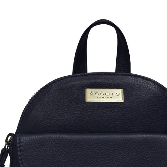 GEORGE' Pebble Grain Mini Leather Backpack - Image 3