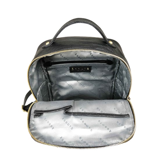 ANGEL' Nappa Full Grain Leather Zip-top Backpack - Image 4