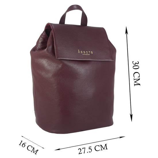 JERMYN' Classic Full Grain Leather Flap-over Backpack - Image 6