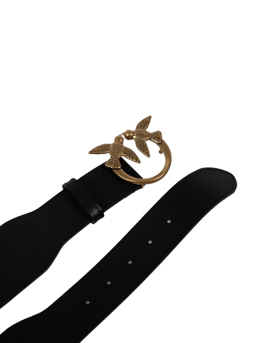 Pinko Belt Love Monogram Woman's Black - Image 3