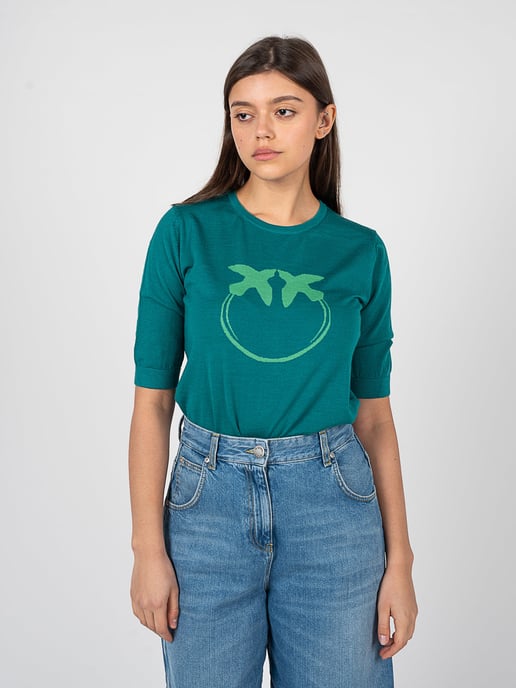 Pinko Blouse Fashion Woman's Green - Image 3