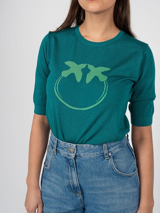 Pinko Blouse Fashion Woman's Green - Image 4