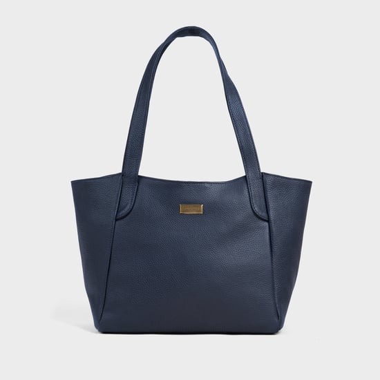 'URBAN TOTE' Pebble Grain Real Leather Work Tote Bag - Image 1