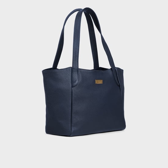 'URBAN TOTE' Pebble Grain Real Leather Work Tote Bag - Image 3