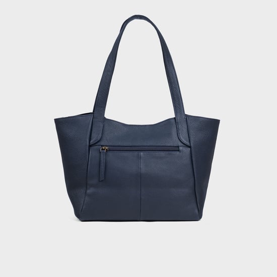 'URBAN TOTE' Pebble Grain Real Leather Work Tote Bag - Image 4