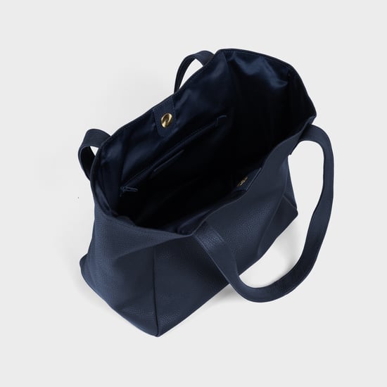 'URBAN TOTE' Pebble Grain Real Leather Work Tote Bag - Image 5