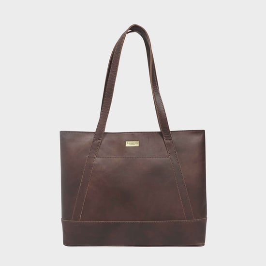 EVELYN' Real Leather Designer Tote Work Bag - Image 1