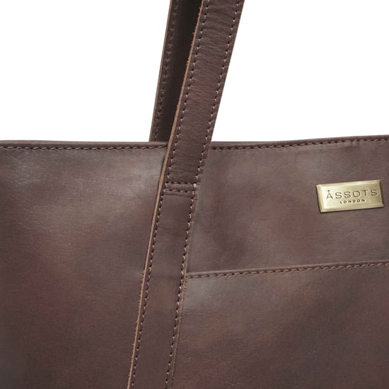 EVELYN' Real Leather Designer Tote Work Bag - Image 3