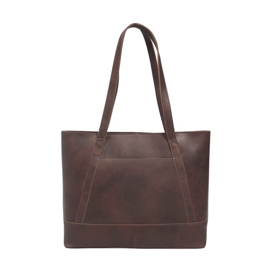 EVELYN' Real Leather Designer Tote Work Bag - Image 4