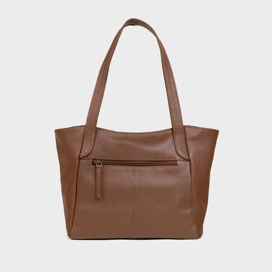 'URBAN TOTE' Pebble Grain Real Leather Work Tote Bag - Image 4