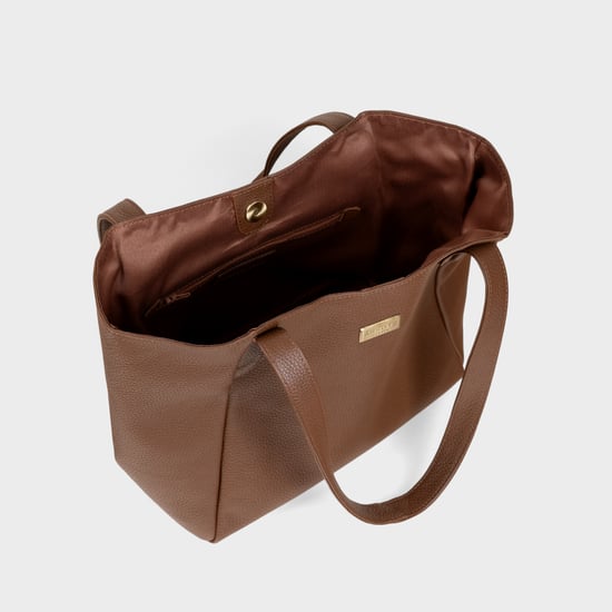 'URBAN TOTE' Pebble Grain Real Leather Work Tote Bag - Image 5