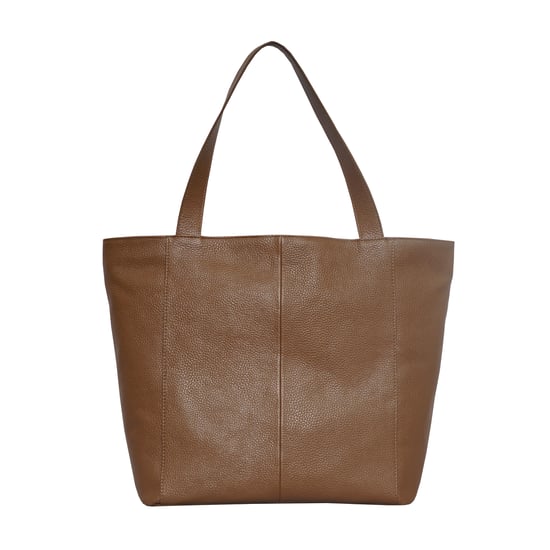 CORDER' Pebble Grain Real Leather Oversized Tote Bag - Image 3