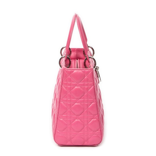 Medium Lady Dior Zip Shoulder Bag - Image 4