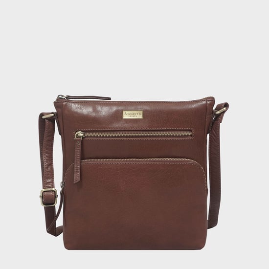 'AGATHA' Real Leather Crossbody Bag - Image 1