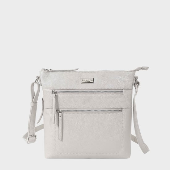 'CORI' Pebble Grain Soft Real Leather Crossbody Bag - Image 1