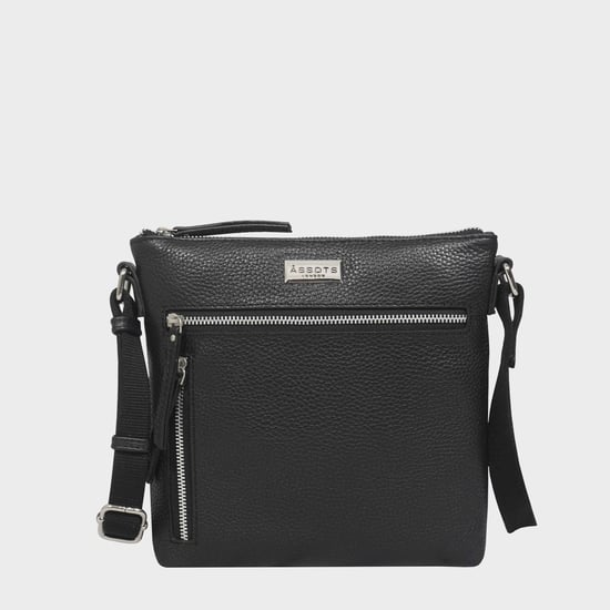 RUE' Soft Pebble Grain Leather Crossbody Bag - Image 1