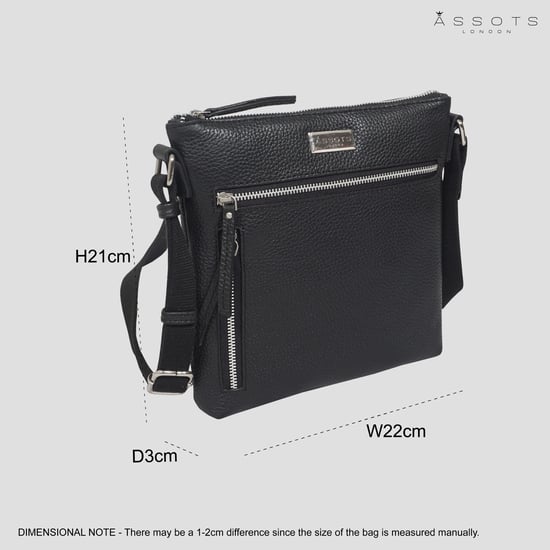 RUE' Soft Pebble Grain Leather Crossbody Bag - Image 6