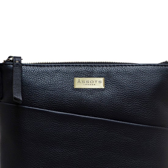 'LINBY' Pebble Grain Leather Crossbody Sling Bag - Image 3