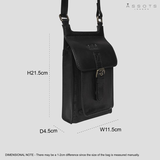 'MYLA' Real Leather Mobile Phone Crossbody Bag - Image 6