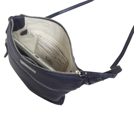 ROSY' Pebble Grain Soft Real Leather Crossbody Bag - Image 5