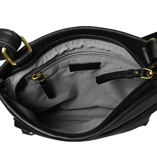 'FLORENCE' Pebble Grain Leather Crossbody Sling Bag - Image 4