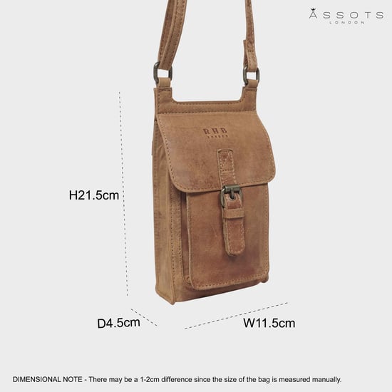 'MYLA' Real Leather Mobile Phone Crossbody Bag - Image 6