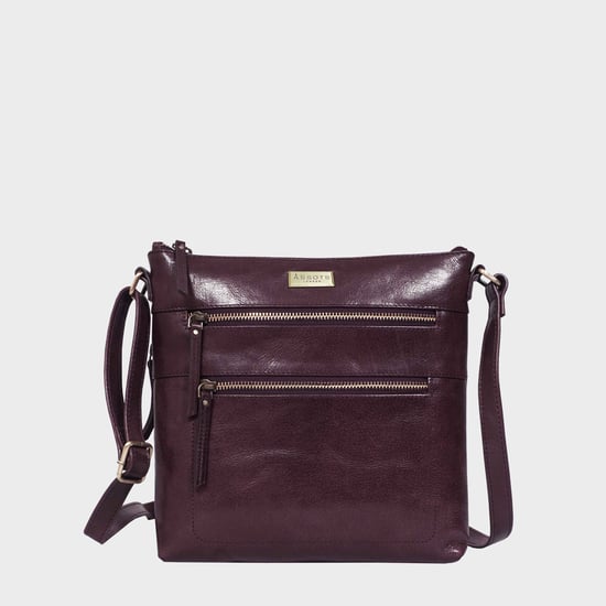 'CORI' Polished Vegetable Tanned Real Leather Crossbody Bag - Image 1