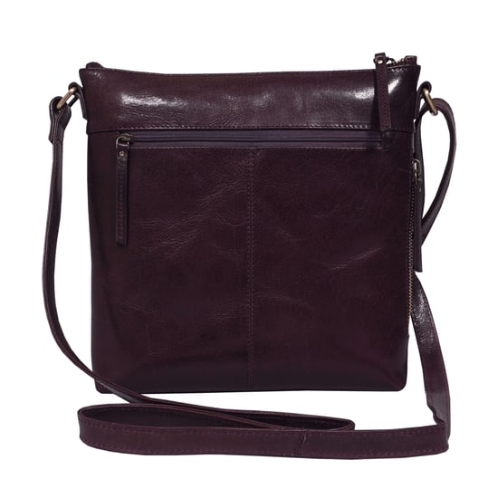 'CORI' Polished Vegetable Tanned Real Leather Crossbody Bag - Image 3