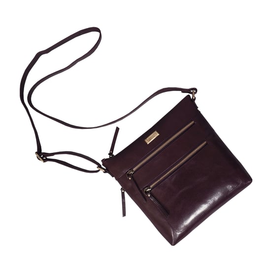 'CORI' Polished Vegetable Tanned Real Leather Crossbody Bag - Image 4