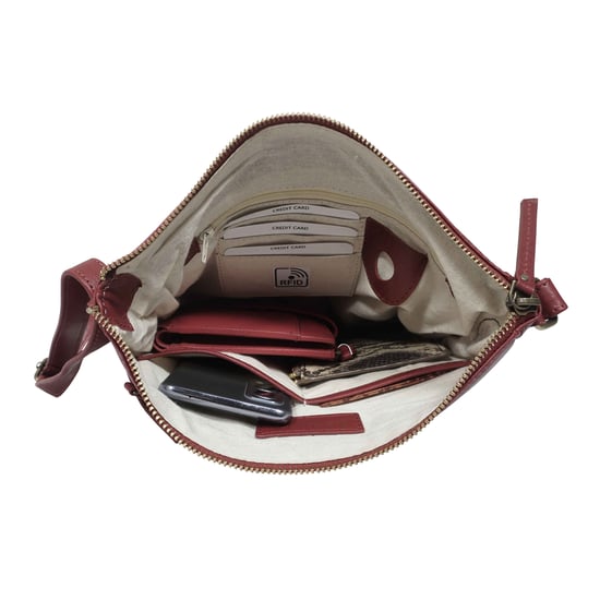 'AGATHA' Real Leather Crossbody Bag - Image 5