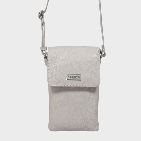 'MARIA' Full Grain Real Leather Crossbody Phone Bag - Image 1