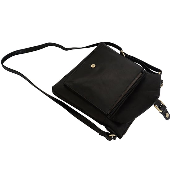 'HOXTON' Vintage Real Leather Crossbody Sling Bag - Image 4
