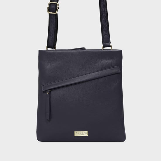 'FLORENCE' Pebble Grain Leather Crossbody Sling Bag - Image 1