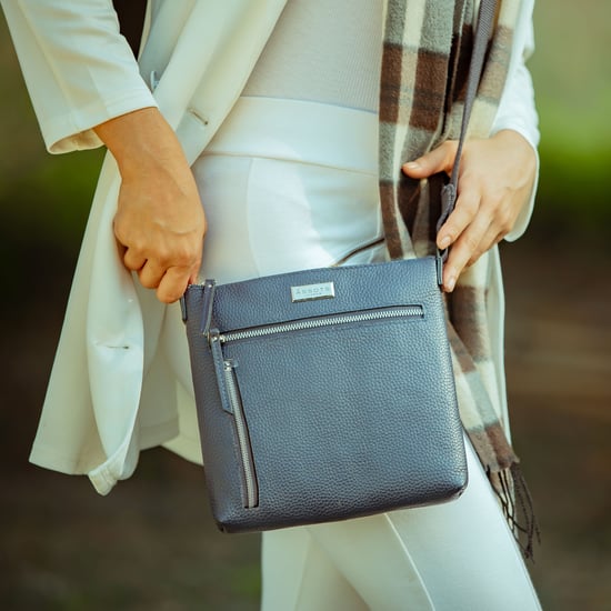 RUE' Soft Pebble Grain Leather Crossbody Bag - Image 2