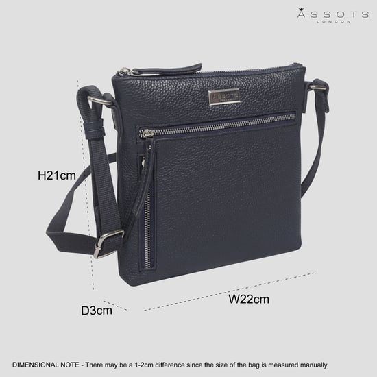 RUE' Soft Pebble Grain Leather Crossbody Bag - Image 6