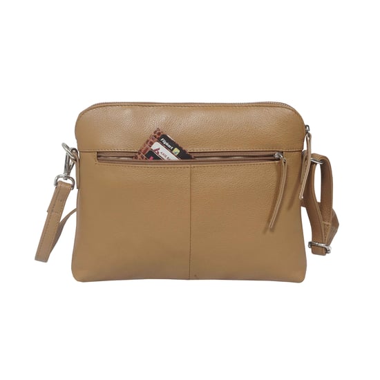 'JEAN' Soft Pebble Grain Real Leather Crossbody Bag - Image 3