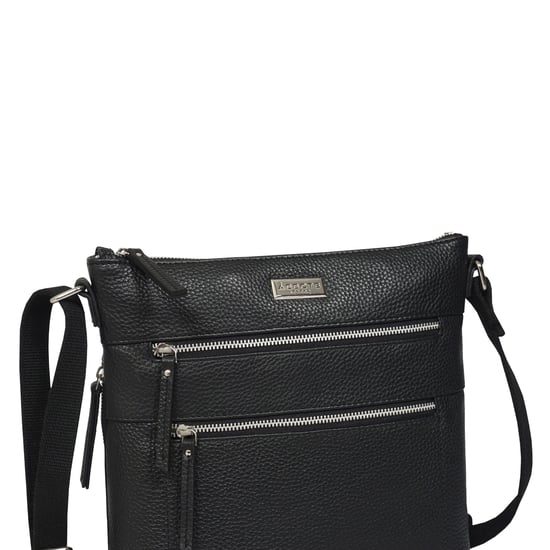 'CORI' Pebble Grain Soft Real Leather Crossbody Bag - Image 3