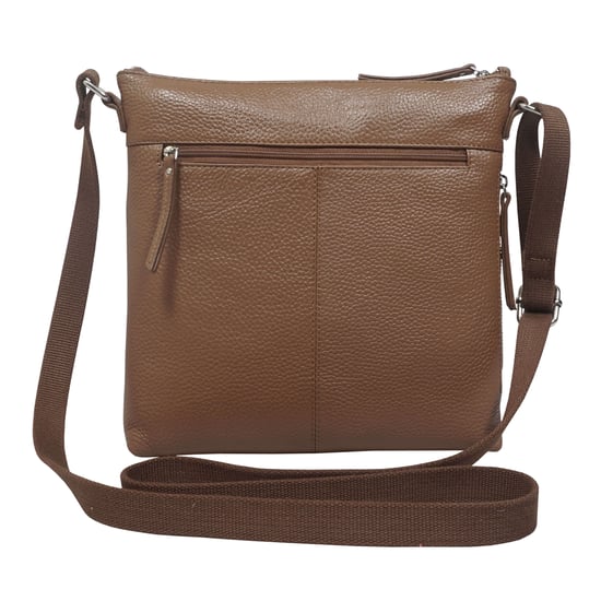 'CORI' Pebble Grain Soft Real Leather Crossbody Bag - Image 3
