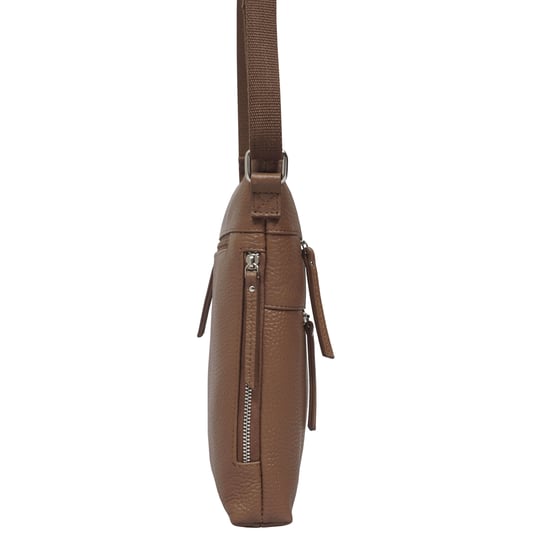 'CORI' Pebble Grain Soft Real Leather Crossbody Bag - Image 4