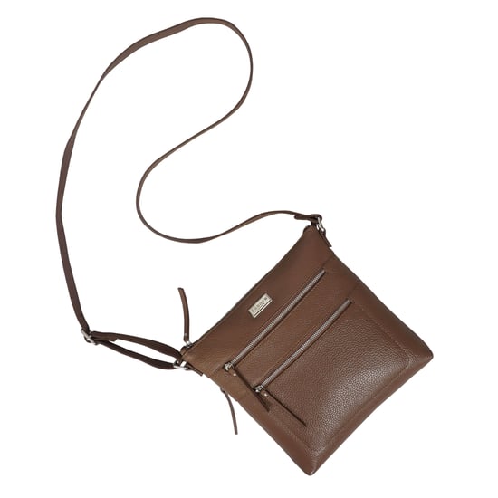 'CORI' Pebble Grain Soft Real Leather Crossbody Bag - Image 5