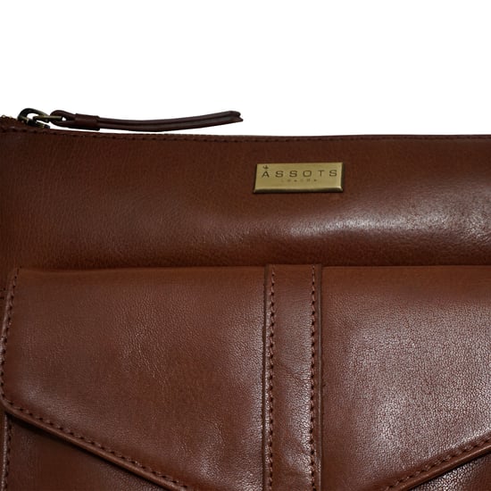 'HOXTON' Vintage Real Leather Crossbody Sling Bag - Image 3
