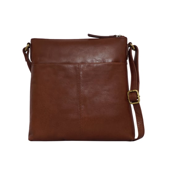 'HOXTON' Vintage Real Leather Crossbody Sling Bag - Image 4