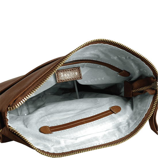 'HOXTON' Vintage Real Leather Crossbody Sling Bag - Image 5