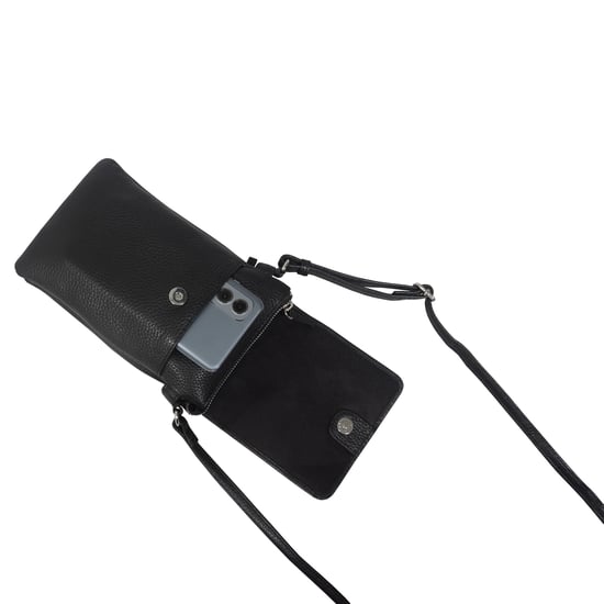 'MARIA' Full Grain Real Leather Crossbody Phone Bag - Image 5