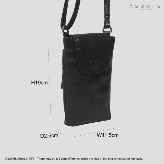 'THEA' Real Leather Mobile Phone Crossbody Bag - Image 6