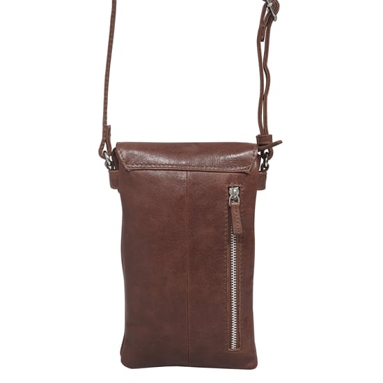 'MARIA' Full Grain Real Leather Crossbody Phone Bag - Image 3