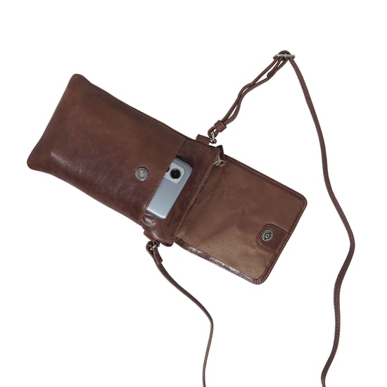 'MARIA' Full Grain Real Leather Crossbody Phone Bag - Image 5